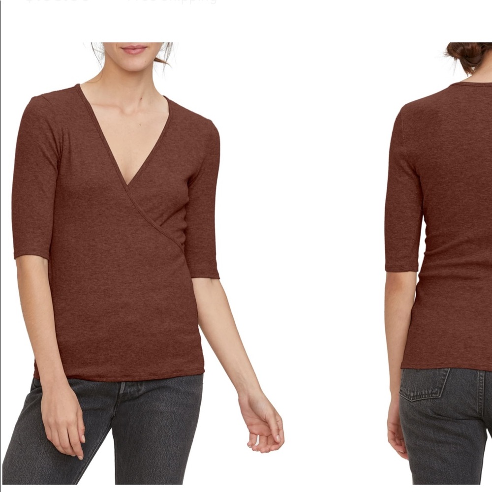 Michael Stars Ginny Surplice Top One Size